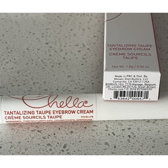 Waterproof Eyebrow Cream Makeup by Chella-Taupe New in Box .06 oz Eyebrow Filler - Picture 3 of 4